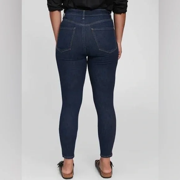 Gap Sky High Universal Jegging in Size 8 (Dark Indigo) - Picture 3 of 8